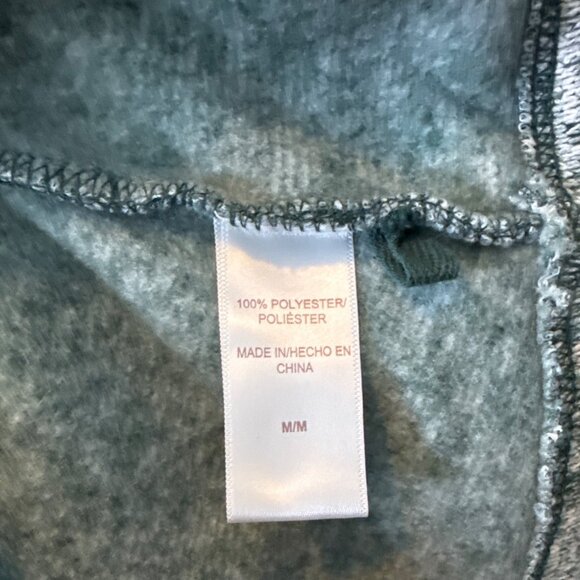 Stan Herman Womens Full-Zip Heathered Jacket M/M Gray & Green 100% Polyester - Picture 4 of 5